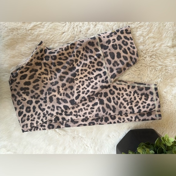 Spiritual Gangster Leopard Cheetah Print High Rise Yoga Leggings XS - Picture 2 of 5